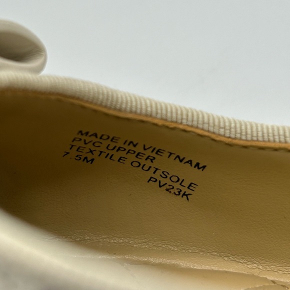 MICHAEL Michael Kors Honey Ballet Flats Vanilla MK Signature Logo Size 7.5M NWB - Picture 9 of 13